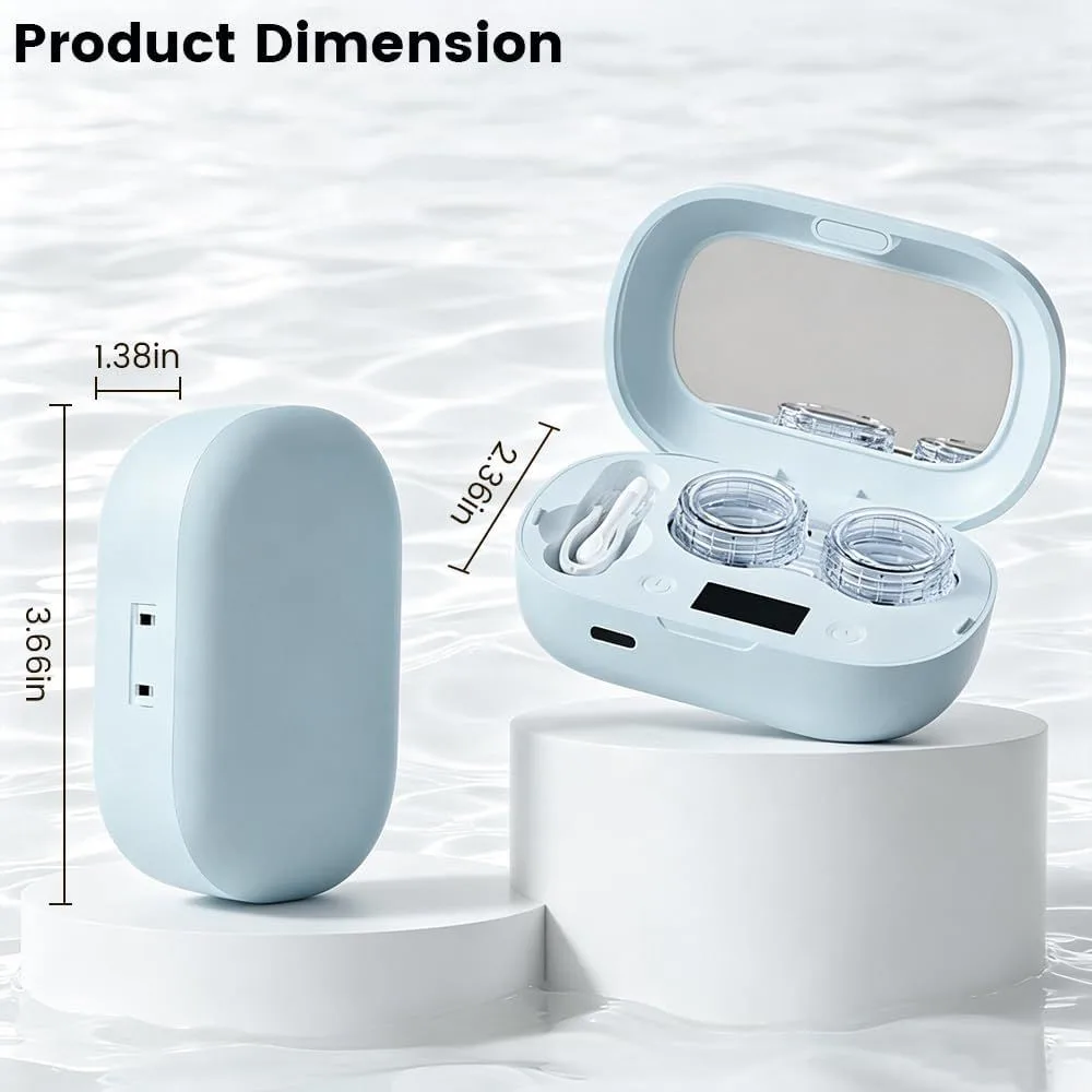 ultrasonic contact lens cleaner: product dimensions