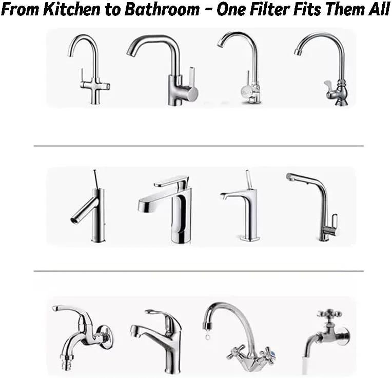 faucet water filter: fits kitchen and bathroom faucets