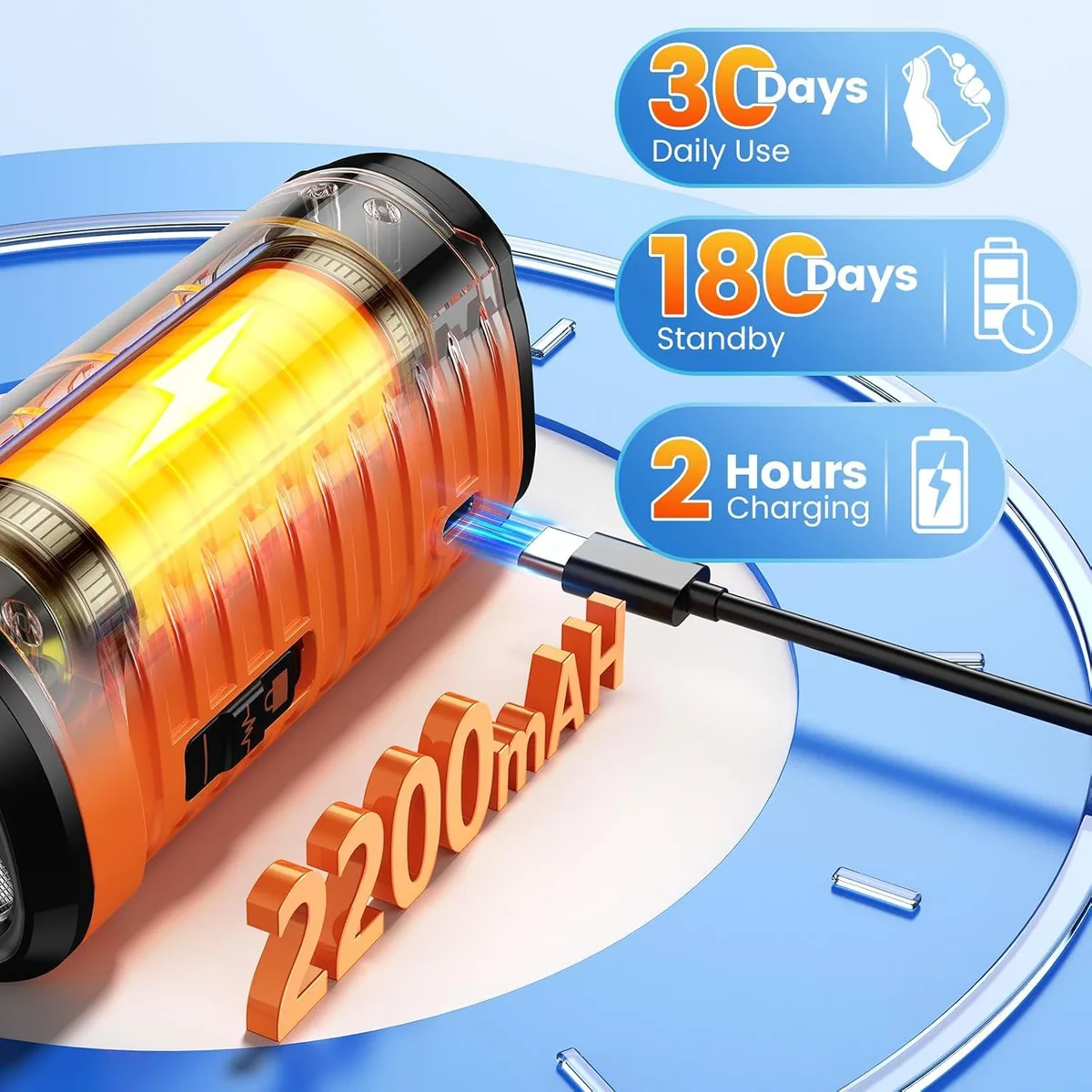 ultrasonic dog bark deterrent: rechargeable battery with long standby