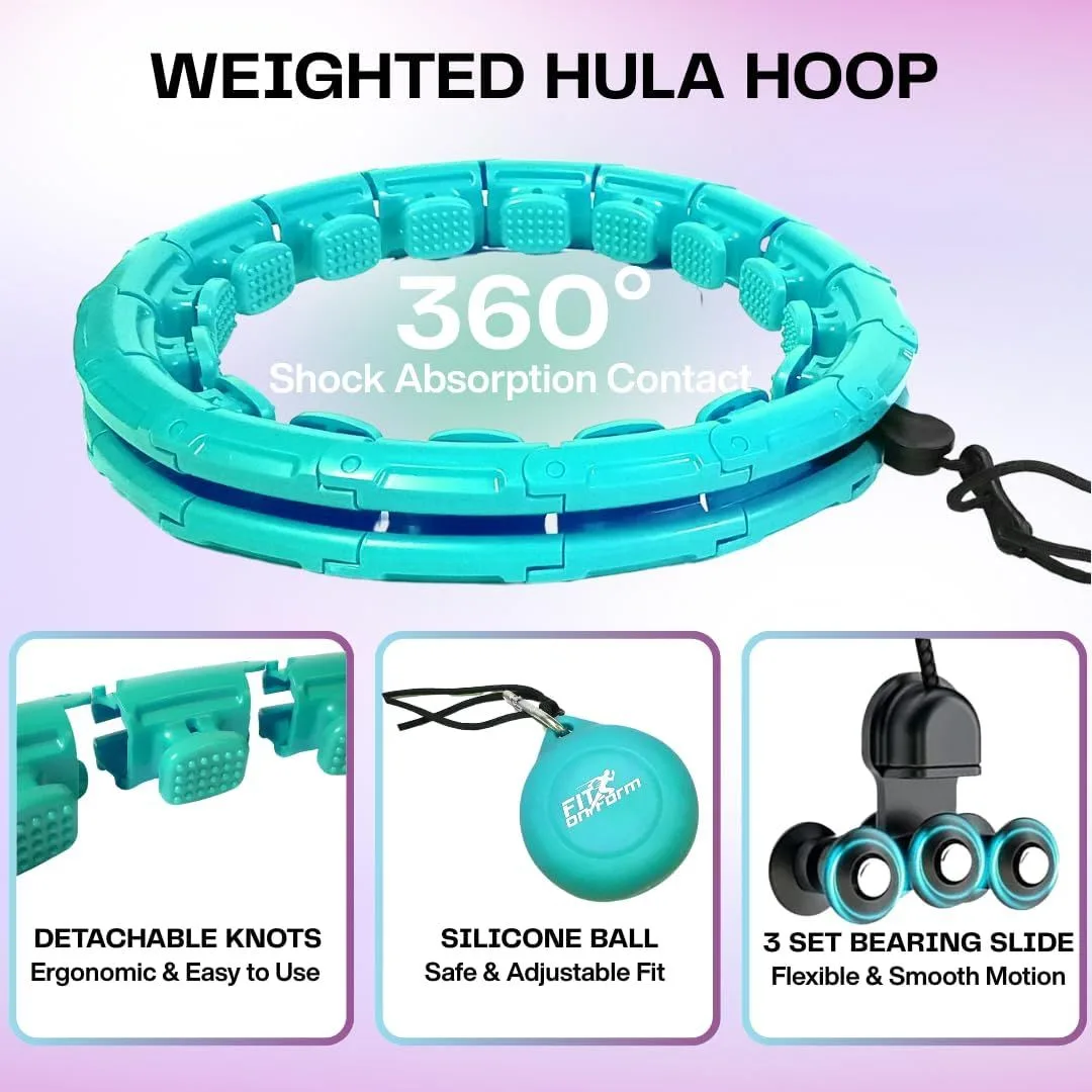 hula hoop inteligente: eslabones desmontables y bola con peso