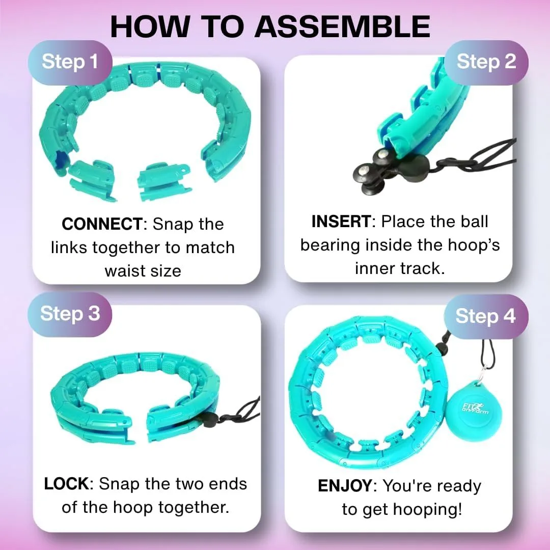 hula hoop inteligente: cómo montar el aro paso a paso