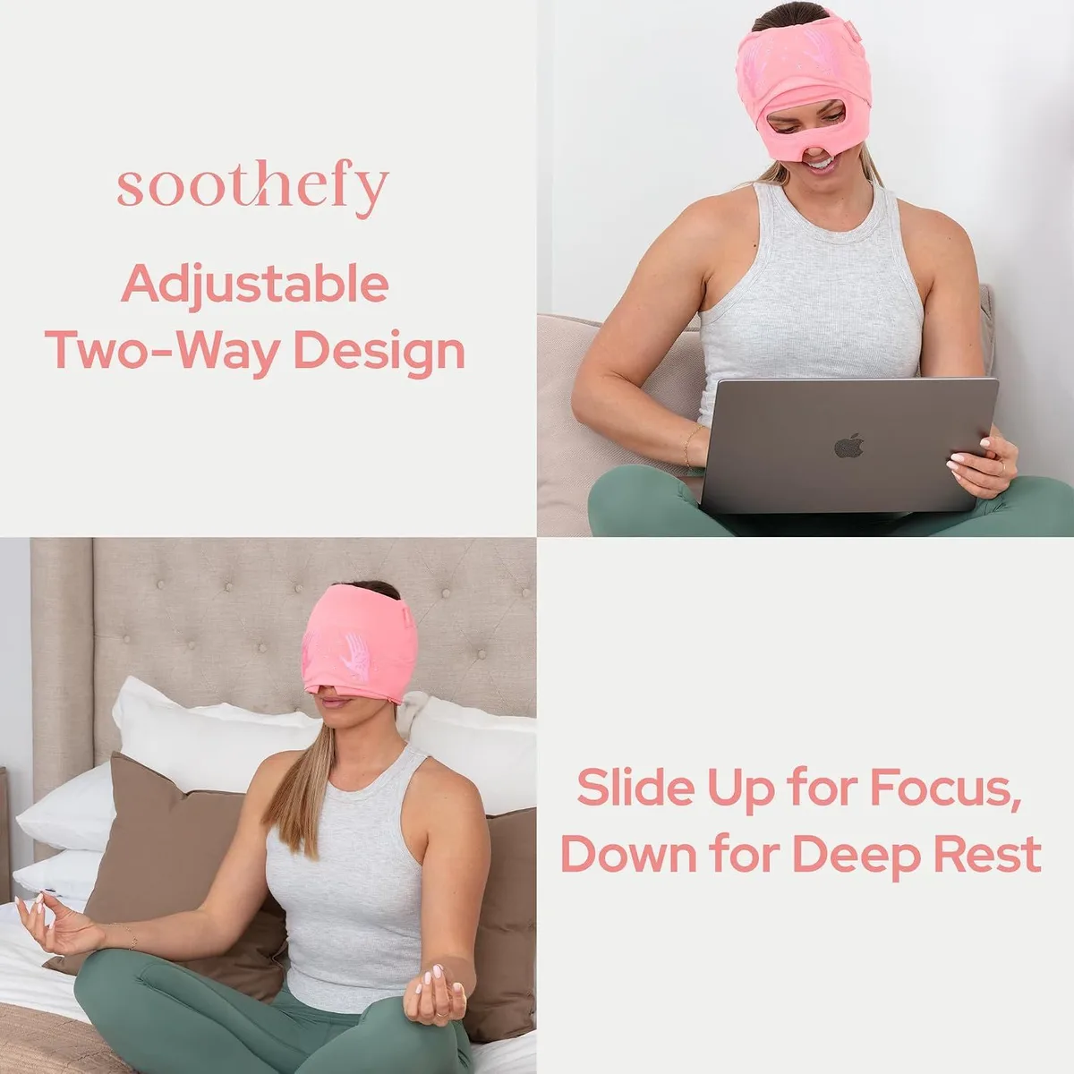 migraine relief cap: adjustable two-way design