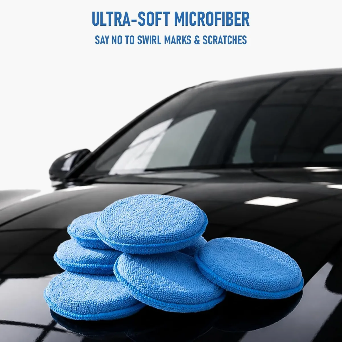 applicatori per cera auto in microfibra: microfibra morbidissima, senza aloni circolari