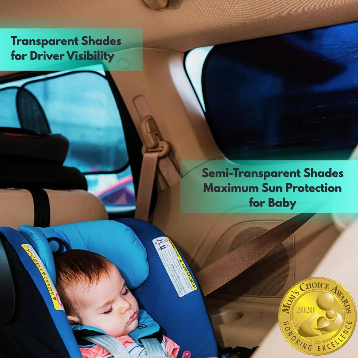 parasol para ventanilla de coche: paneles transparentes y semitransparentes