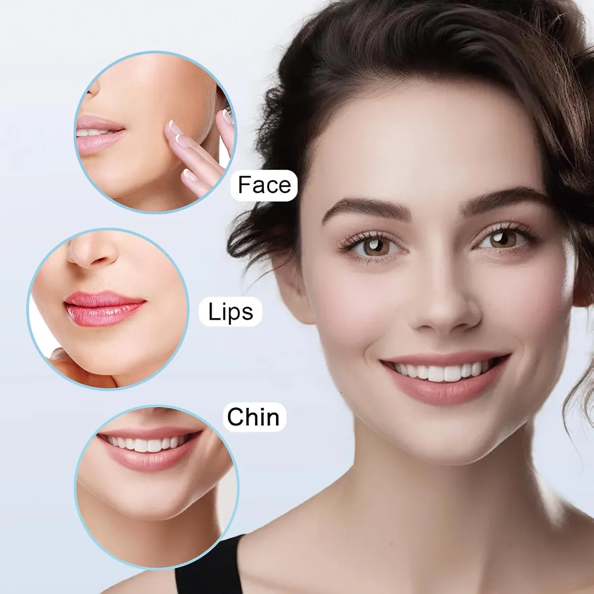 painless facial hair remover for face, lips and chin