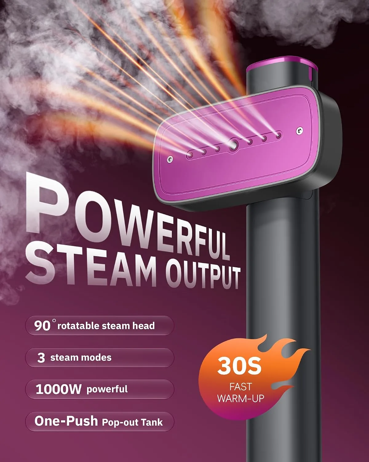 travel steamer for clothes releasing powerful steam