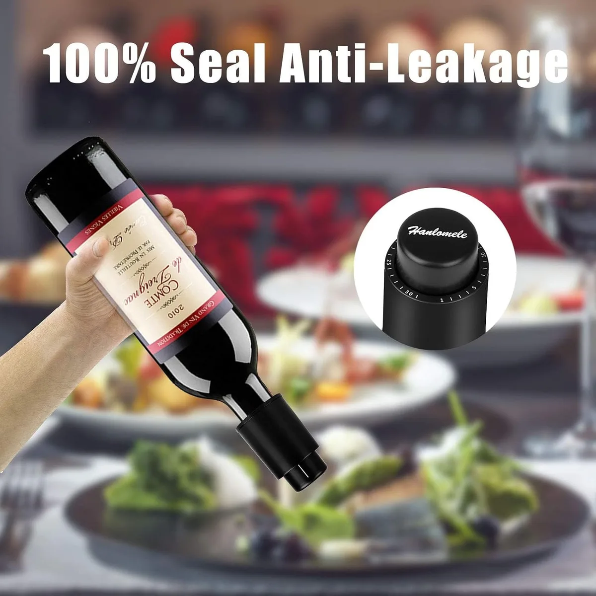 leak-proof seal of the vacuum wine bottle stopper