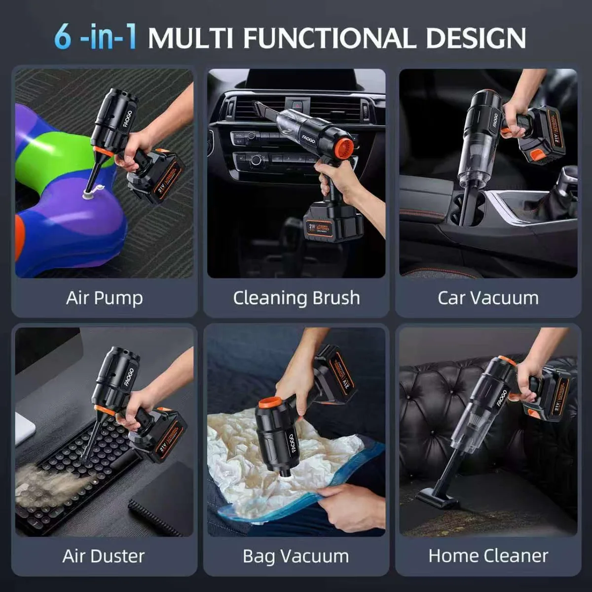 six uses of the cordless handheld vacuum from car to keyboard