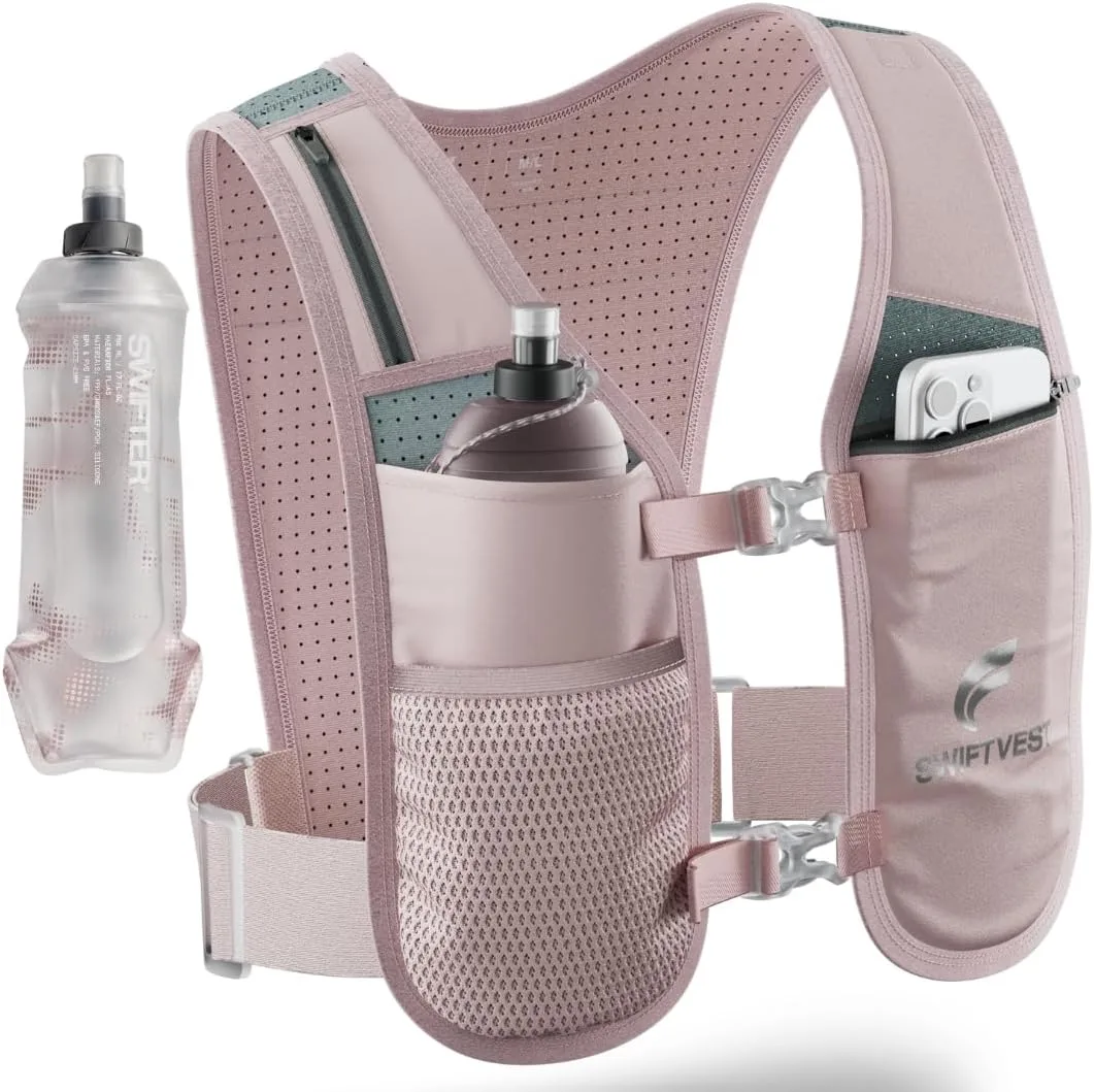 pink running hydration vest
