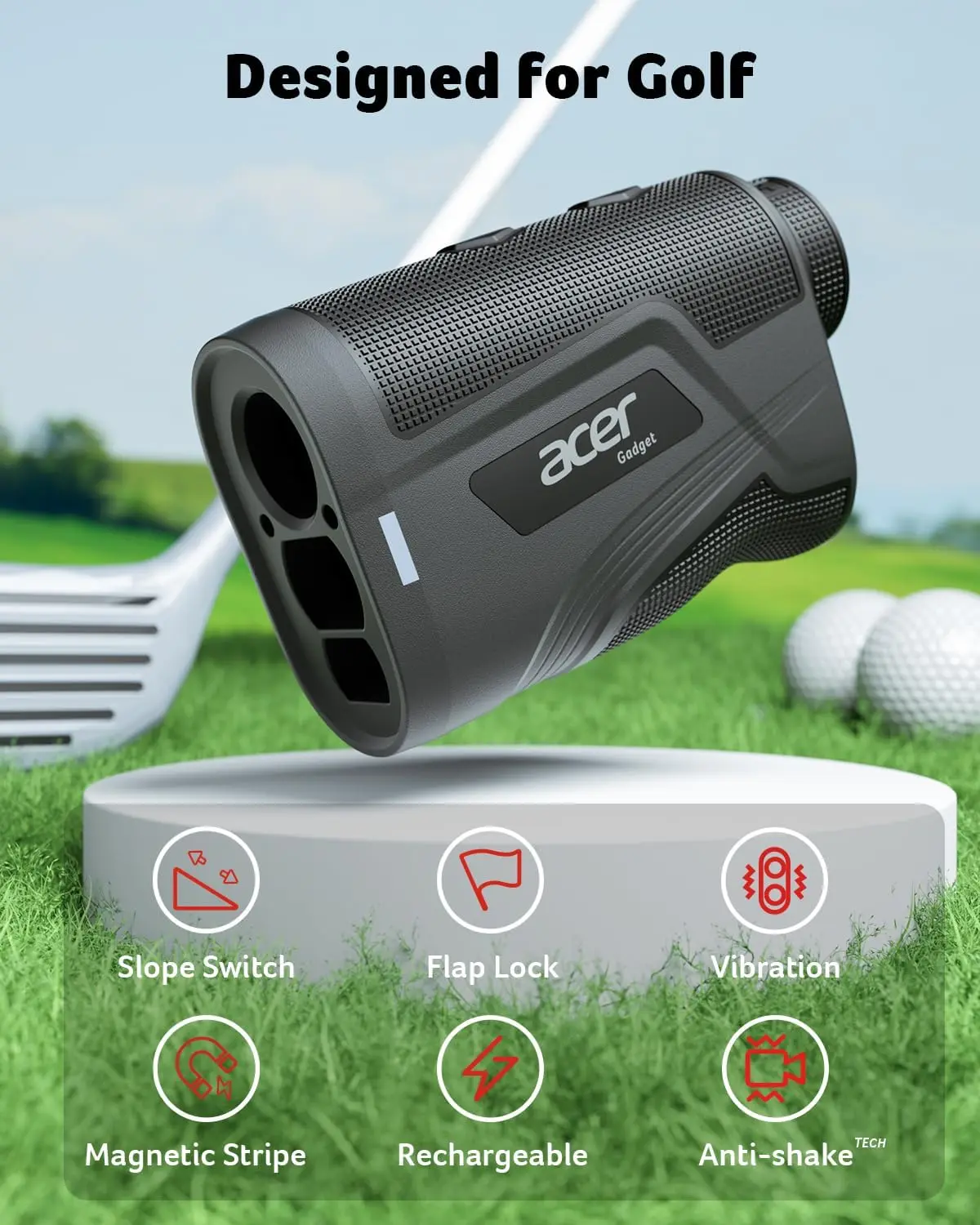 golf rangefinder designed for golf