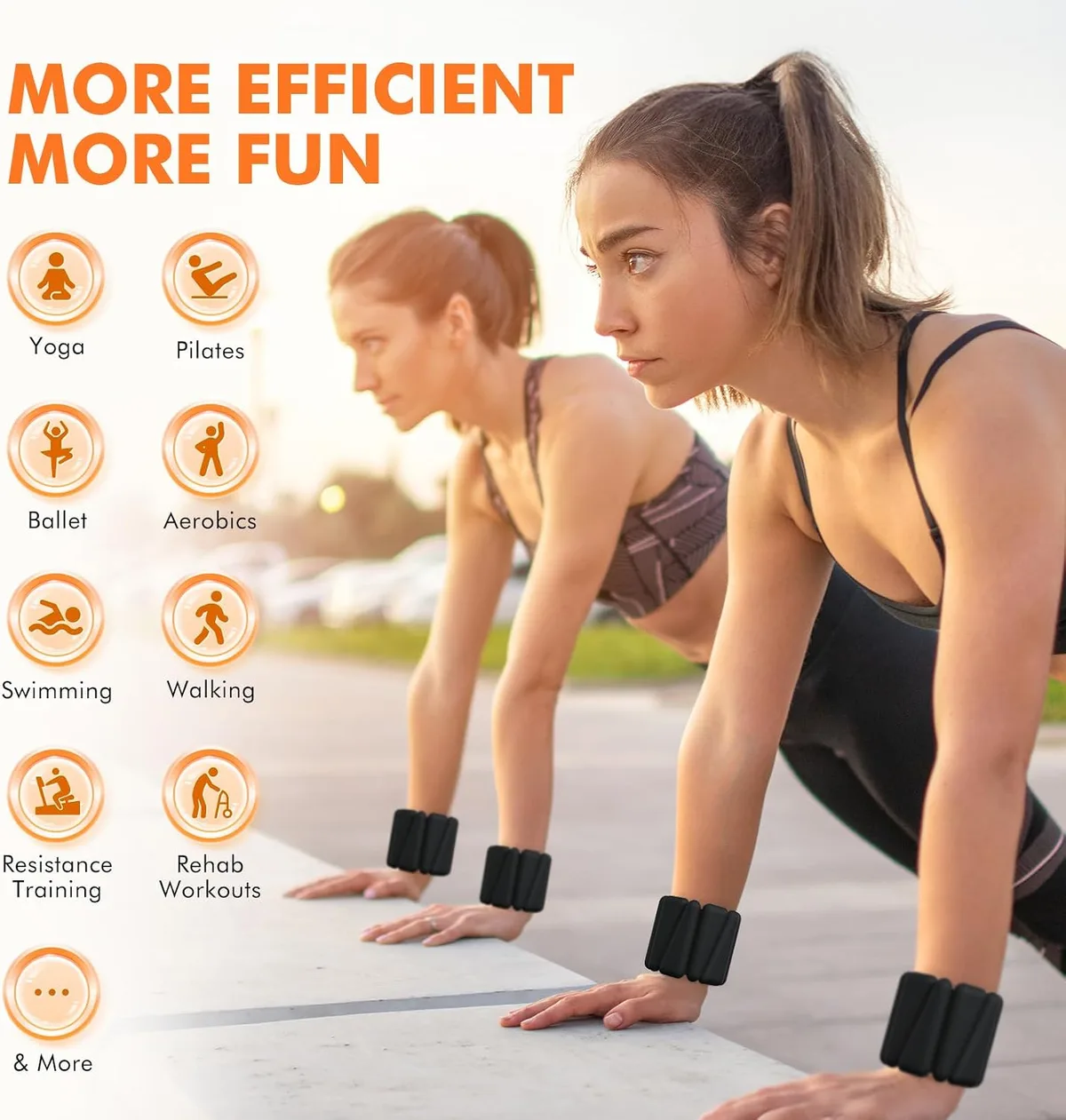 adjustable wrist and ankle weights for more efficient workouts