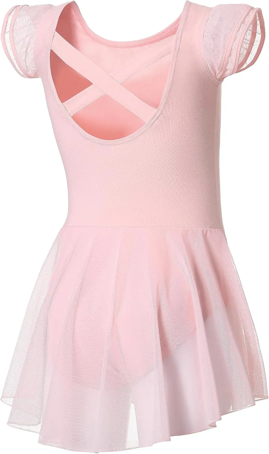 girls ballet leotard with flutter sleeves