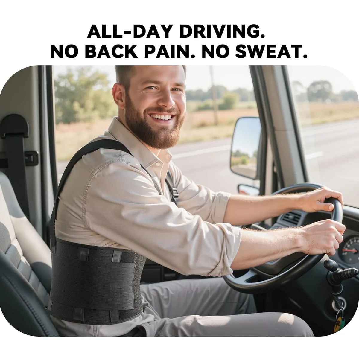 work back brace worn while driving