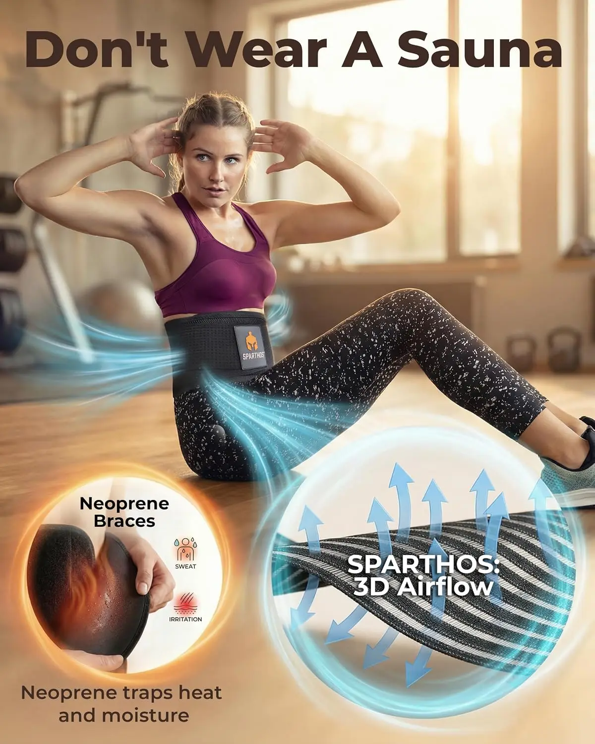 breathable lower back brace for everyday wear