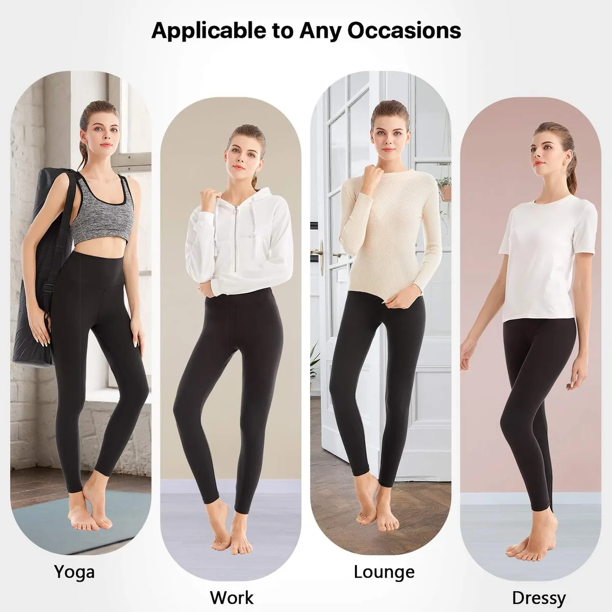 high waisted leggings for yoga, work and lounging