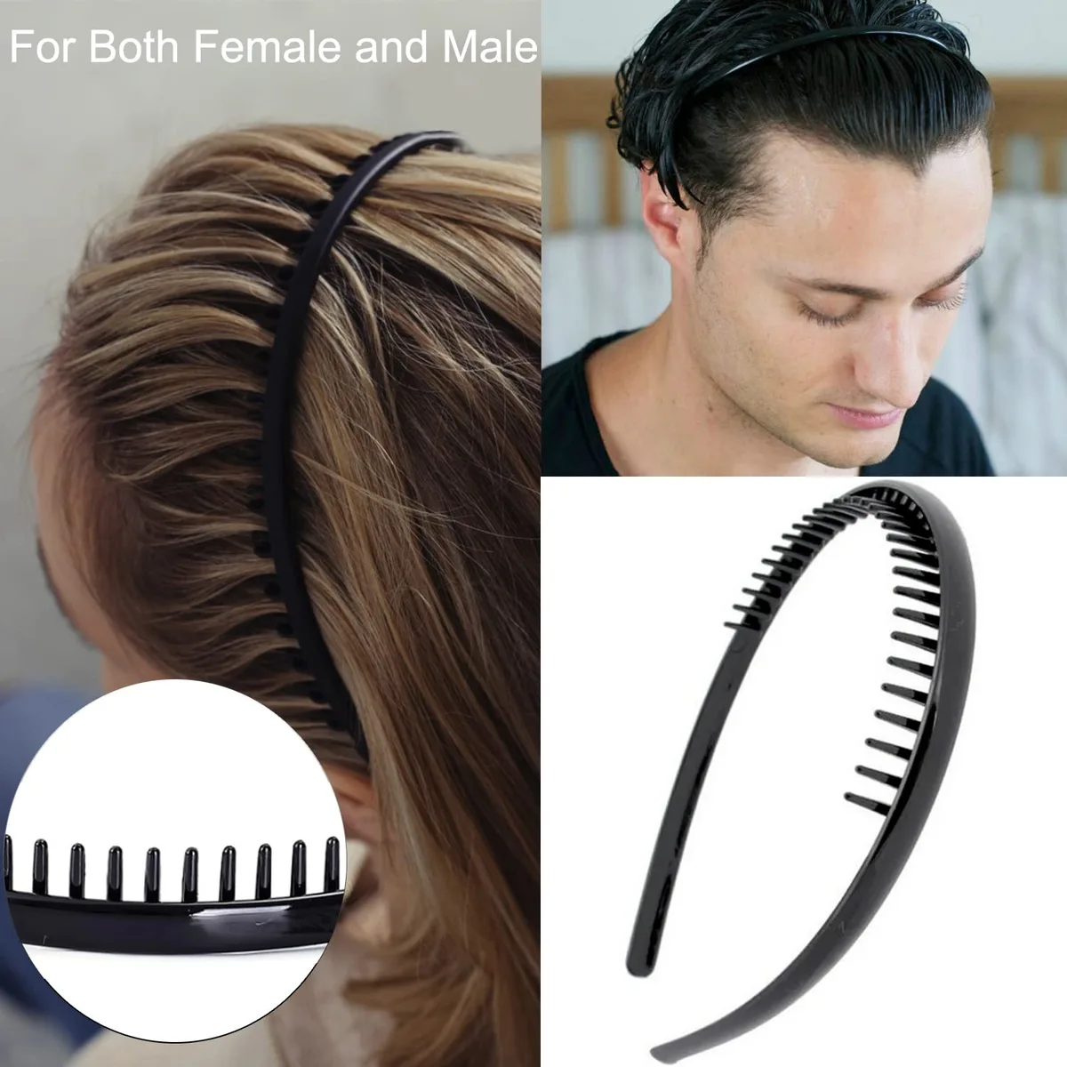 teeth comb headbands for women and men