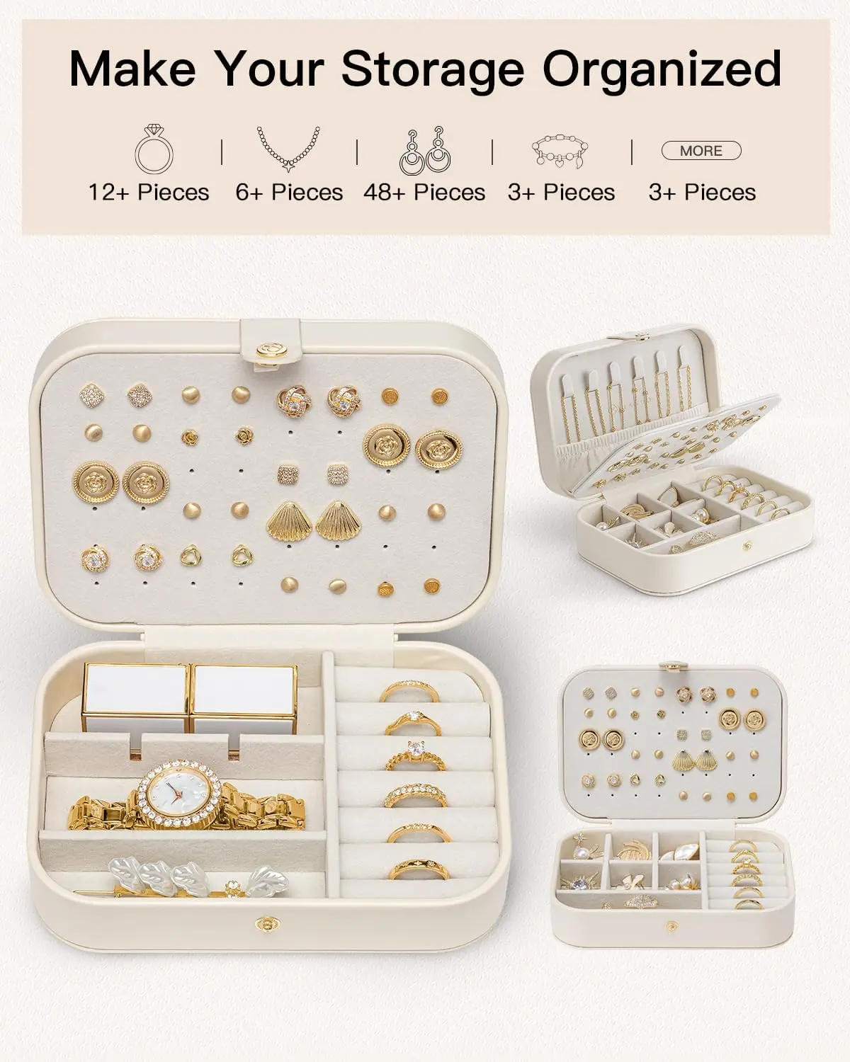 what fits in the travel jewelry case