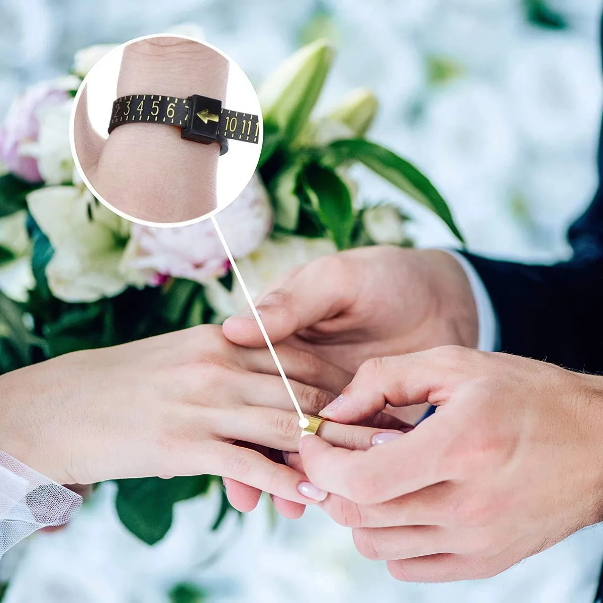 ring sizer used before buying a wedding ring